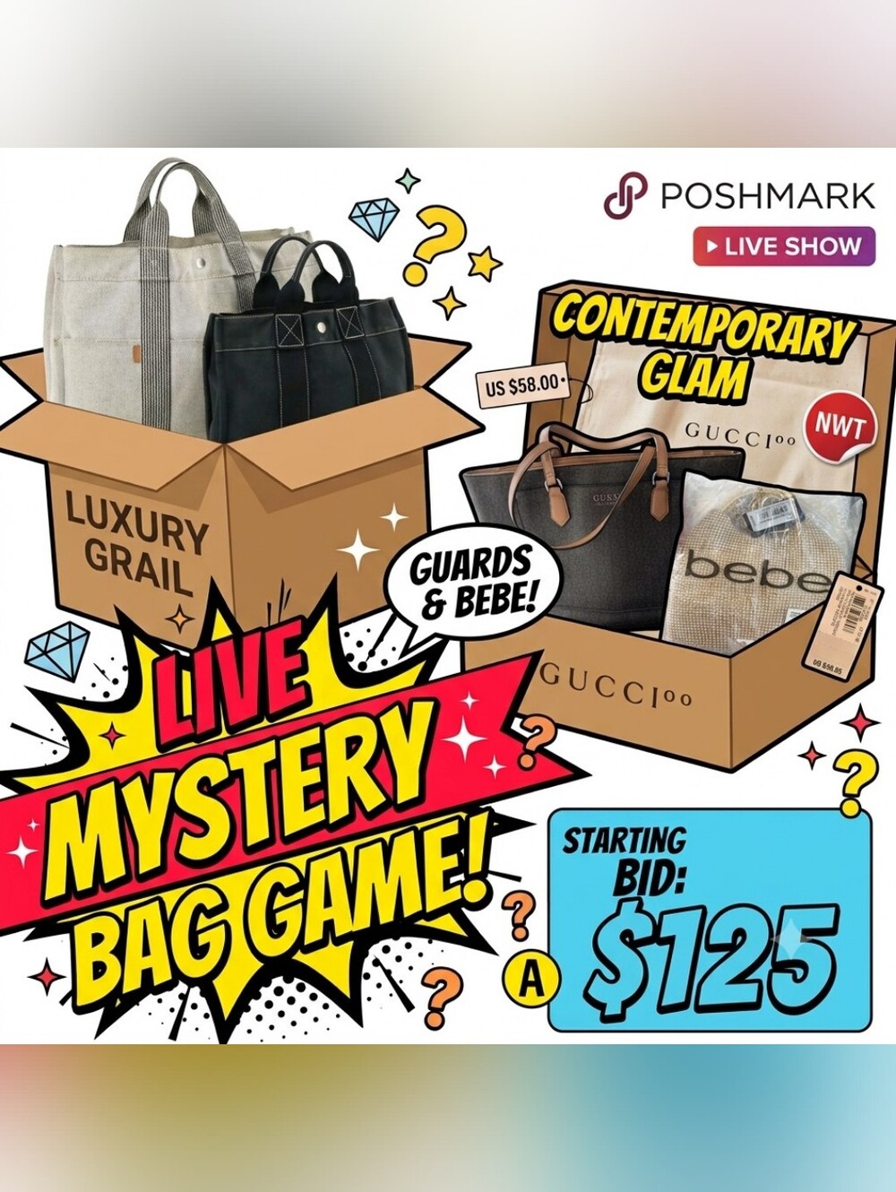 ​🚨 LUXURY MYSTERY BAGS: Guaranteed Authentic HERMES Tote Inside ONE bag🚨